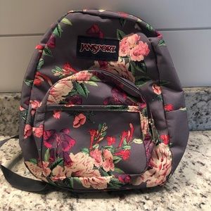 Girls Jansport floral backpack